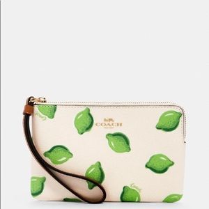 NIB ! Coach LIME wristlet , MUST HAVE !